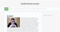 Desktop Screenshot of kendraprestonleonard.com